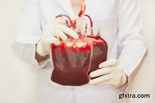 Stock Photos - Blood donor, 25xJPG