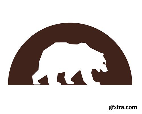 Stock Vectors - Bear 2, 25xEPS