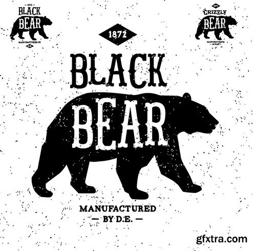 Stock Vectors - Bear 2, 25xEPS