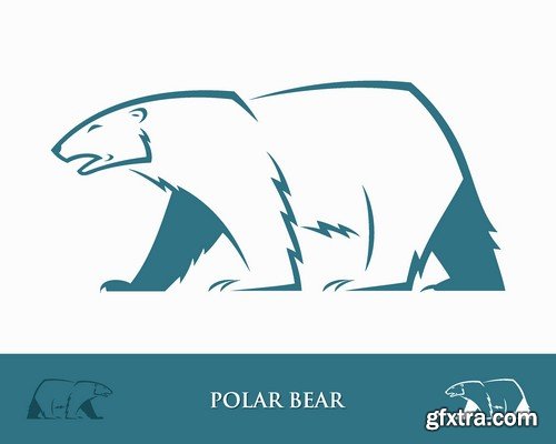 Stock Vectors - Bear 2, 25xEPS