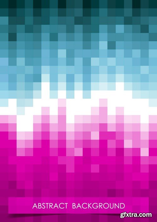 Stock Vectors - Pixel background, 25xEPS