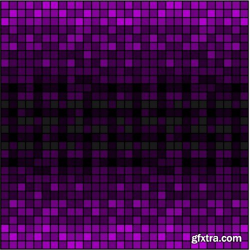 Stock Vectors - Pixel background, 25xEPS