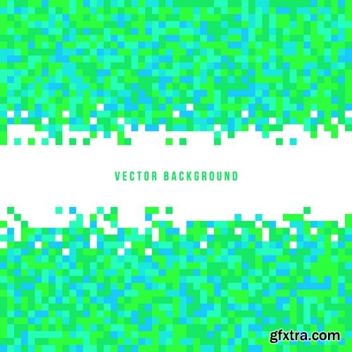 Stock Vectors - Pixel background, 25xEPS