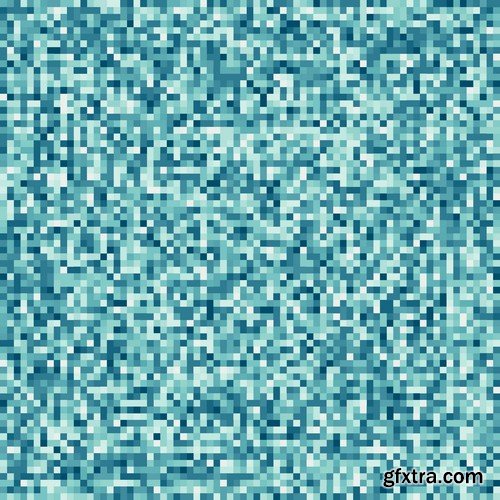 Stock Vectors - Pixel background, 25xEPS