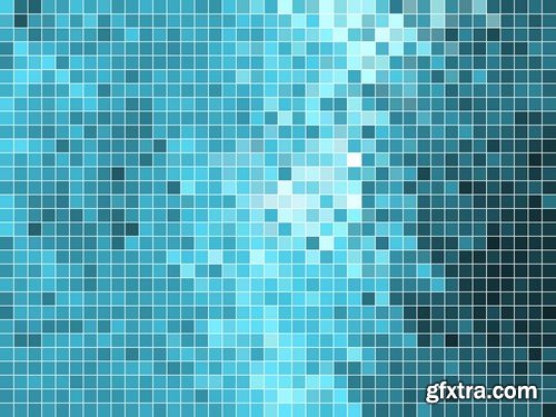 Stock Vectors - Pixel background, 25xEPS