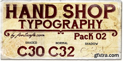 Hand Shop Pack Font Family - 14 Font $546