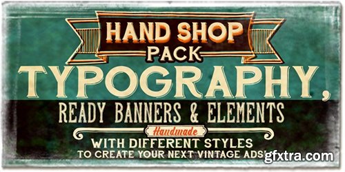 Hand Shop Pack Font Family - 14 Font $546