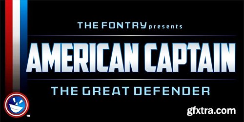 American Captain Font Family - 6 Font $150