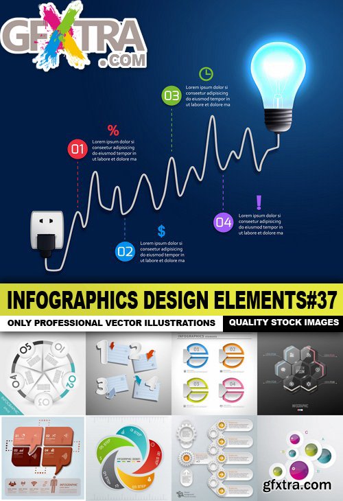 Infographics Design Elements#37 - 25 Vector