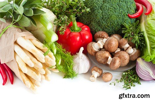 Stock Photos - Fresh vegetables, 25xJPG