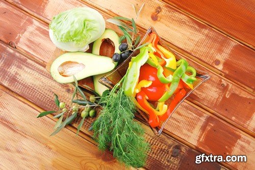 Stock Photos - Fresh vegetables, 25xJPG