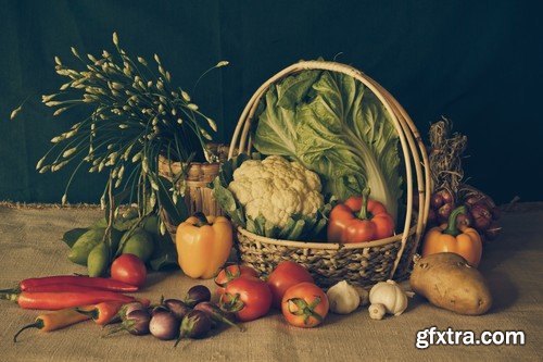 Stock Photos - Fresh vegetables, 25xJPG