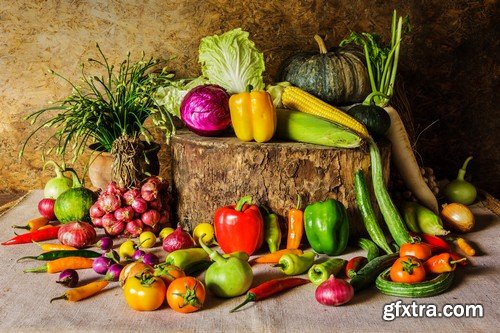 Stock Photos - Fresh vegetables, 25xJPG