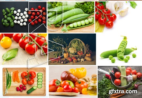 Stock Photos - Fresh vegetables, 25xJPG