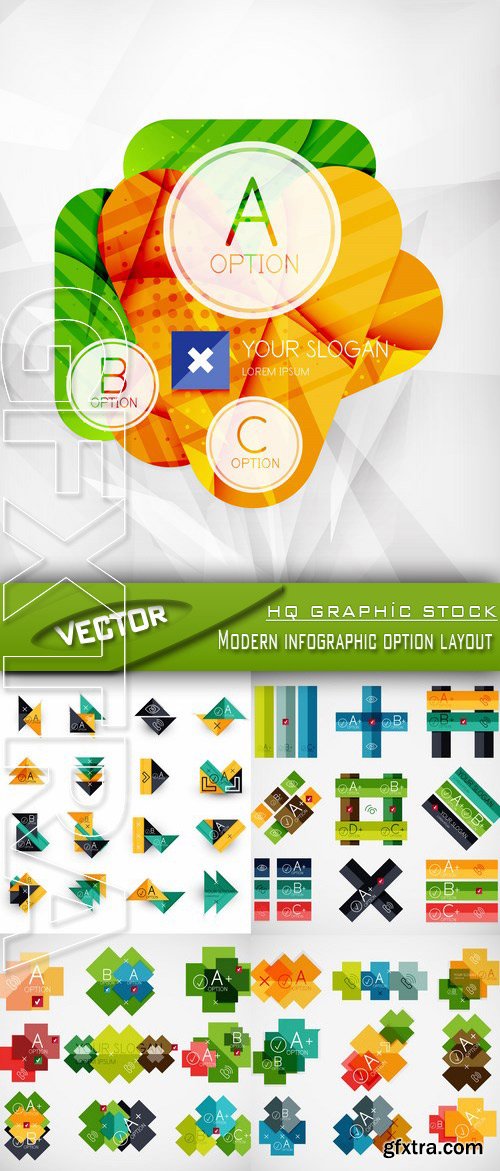 Stock Vector - Modern infographic option layout