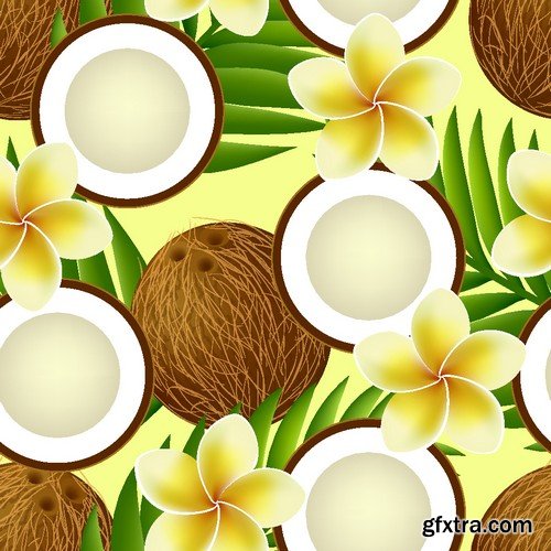 Stock Vectors - Coconuts 2