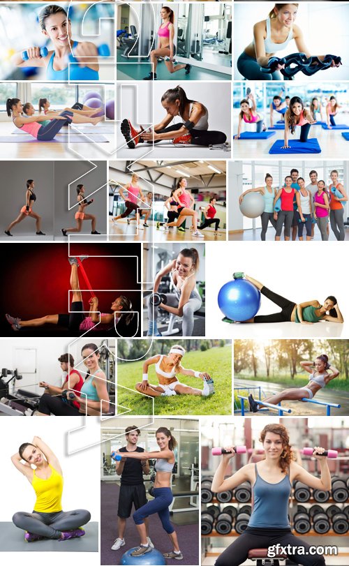 Stock Photos - Fitness 2, 25xJPG