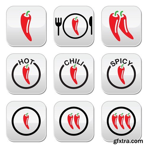 Chili Pepper, 25xEPS