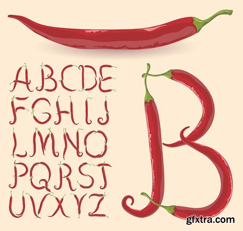 Chili Pepper, 25xEPS