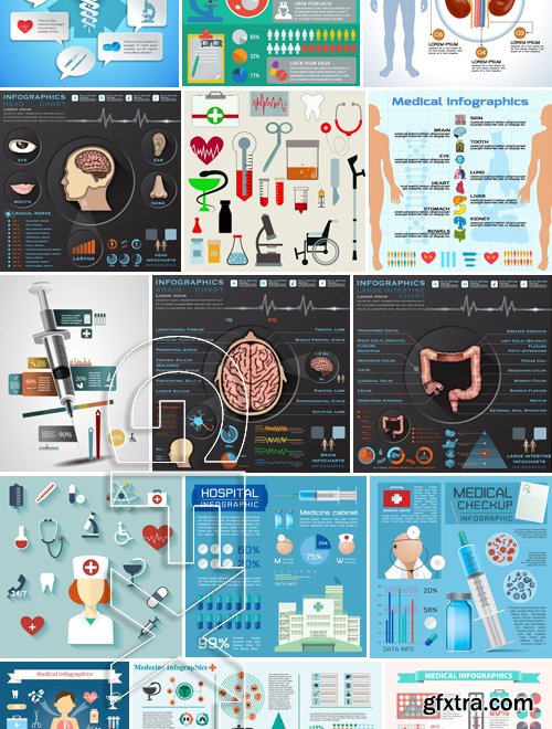 Stock Vectors - Medical Infographic 7, 25xEPS