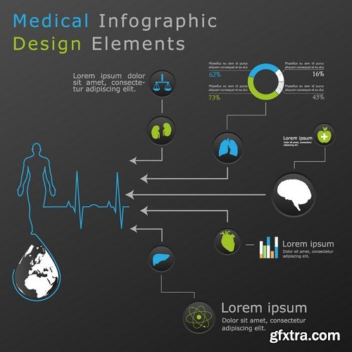 Stock Vectors - Medical Infographic 7, 25xEPS