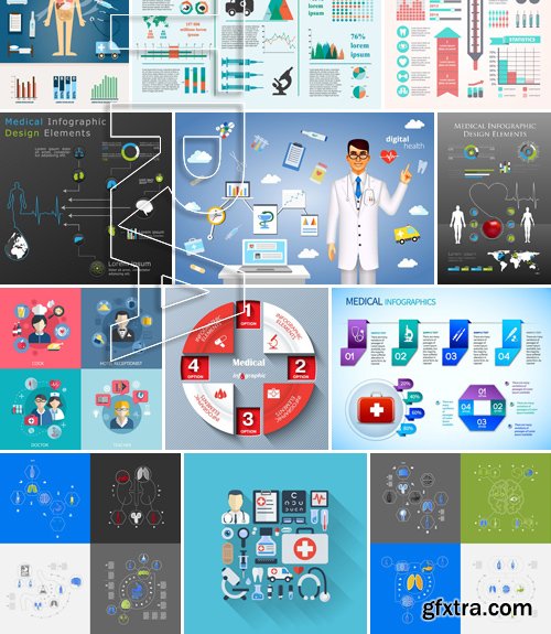 Stock Vectors - Medical Infographic 7, 25xEPS