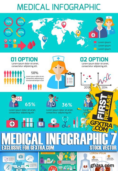 Stock Vectors - Medical Infographic 7, 25xEPS