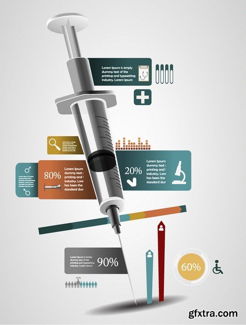 Stock Vectors - Medical Infographic 7, 25xEPS