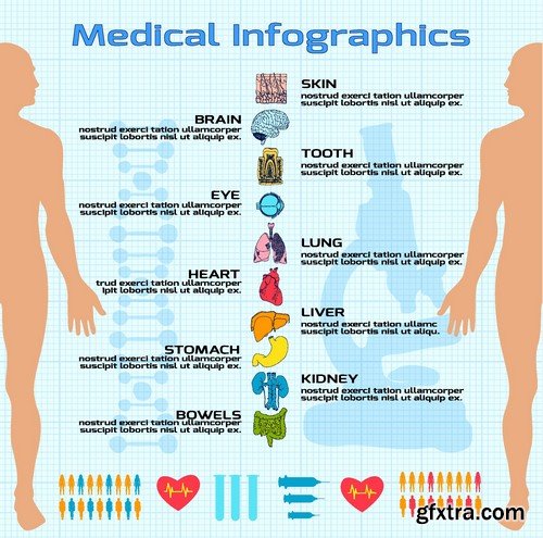 Stock Vectors - Medical Infographic 7, 25xEPS