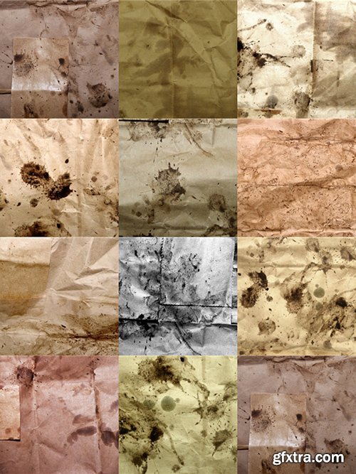 Dirty paper Textures Set 4