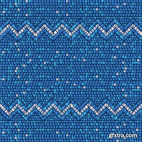 Stock Vectors - Mosaic Background, 25xEPS