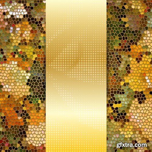 Stock Vectors - Mosaic Background, 25xEPS