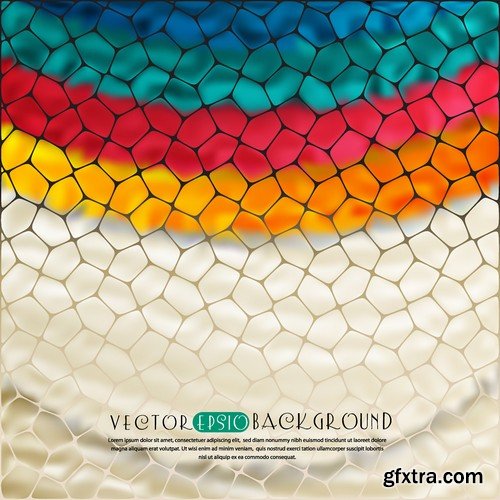 Stock Vectors - Mosaic Background, 25xEPS