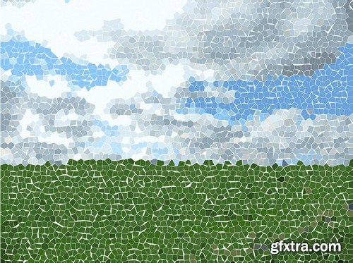 Stock Vectors - Mosaic Background, 25xEPS