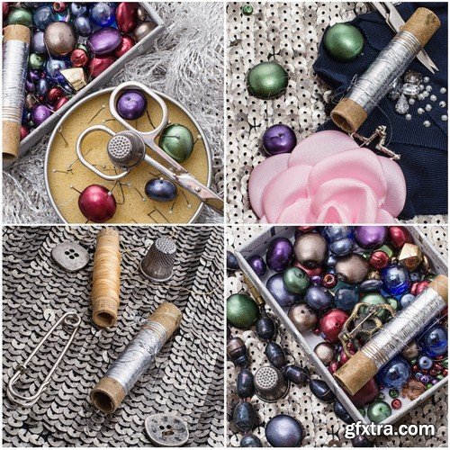 Stock Photos - Sewing Supplies, 25xJPG