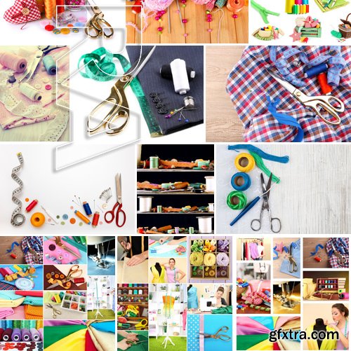 Stock Photos - Sewing Supplies, 25xJPG