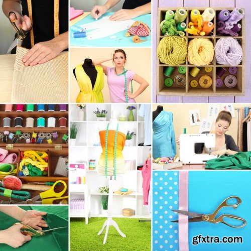 Stock Photos - Sewing Supplies, 25xJPG