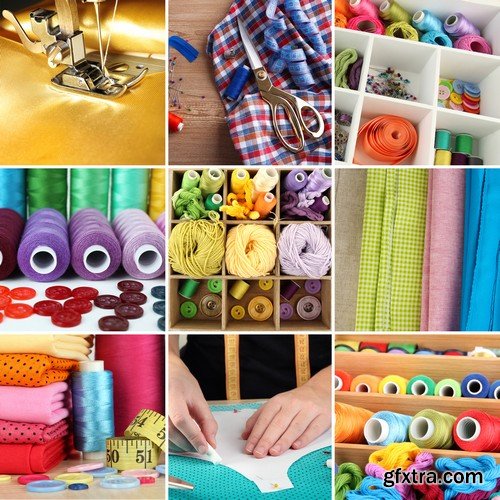 Stock Photos - Sewing Supplies, 25xJPG