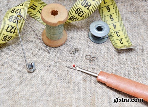 Stock Photos - Sewing Supplies, 25xJPG