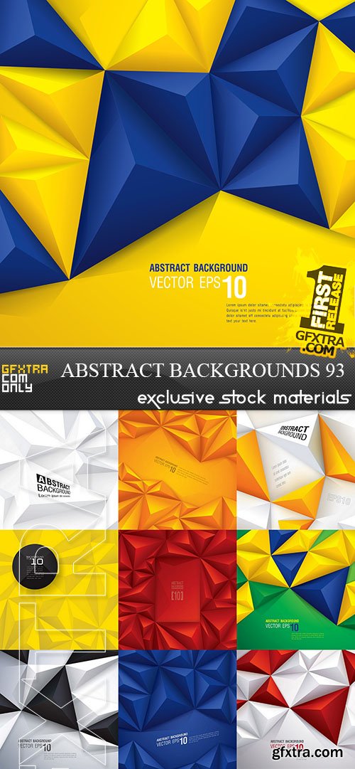 Collection of Vector Abstract Backgrounds Vol.93, 25xEPS