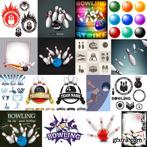 Bowling Collection - 25 Vector