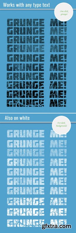 DesignTNT Grunge Text Style Set 2