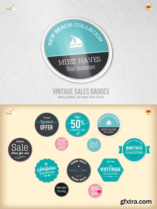 Sales Badges Vector Set