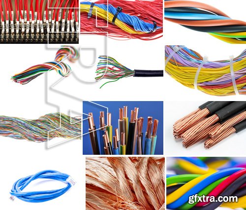 Stock Photos - Wire, conductor, 25xJPG