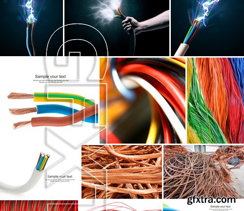 Stock Photos - Wire, conductor, 25xJPG