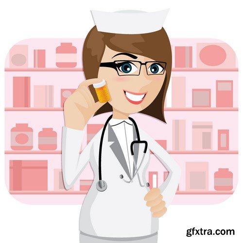 Stock Vectors - Doctor 6, 25xEPS