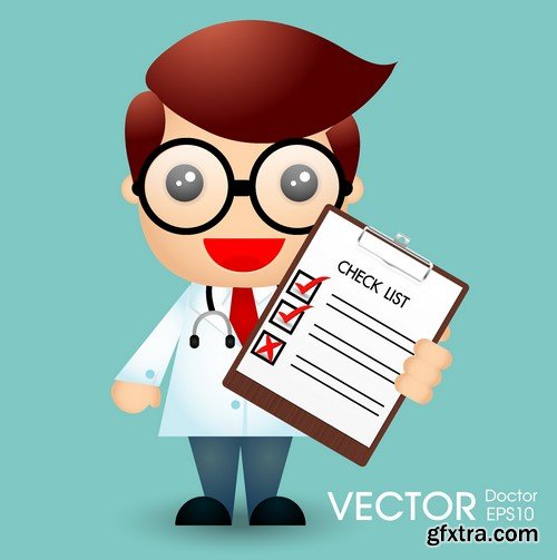 Stock Vectors - Doctor 6, 25xEPS