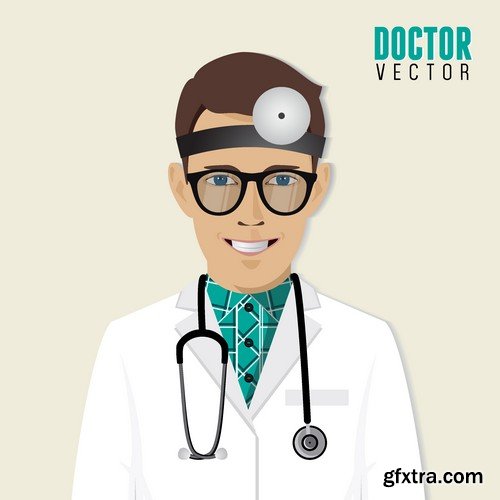 Stock Vectors - Doctor 6, 25xEPS