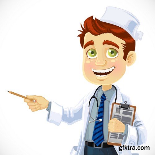 Stock Vectors - Doctor 6, 25xEPS