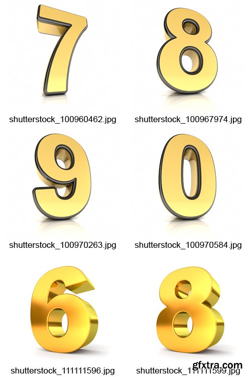 Amazing SS - 3D Numbers Collection, 30xJPGs